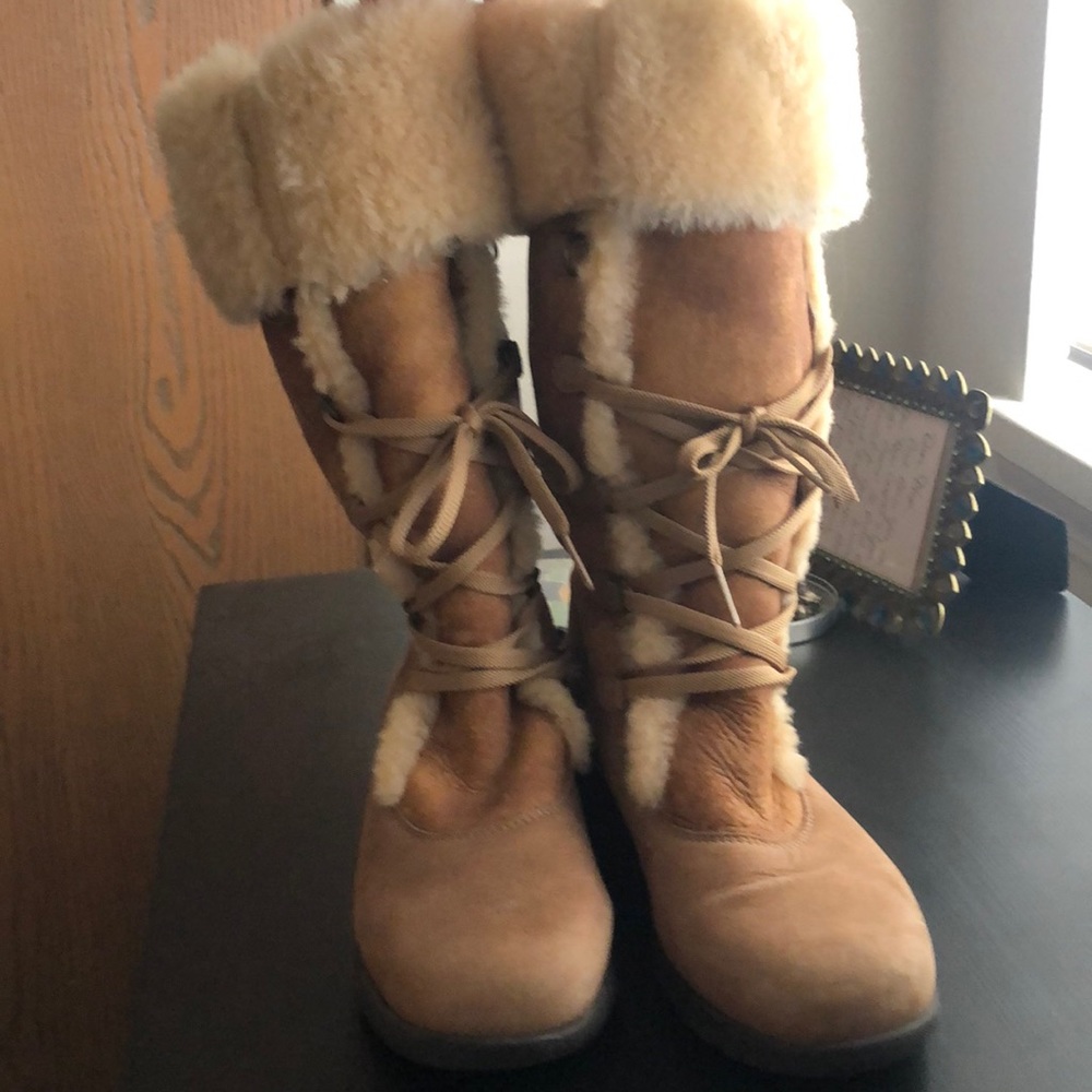Winter fur boots